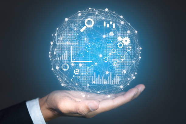 Big data analytics and business intelligence concept. Big data analytics and business intelligence concept.